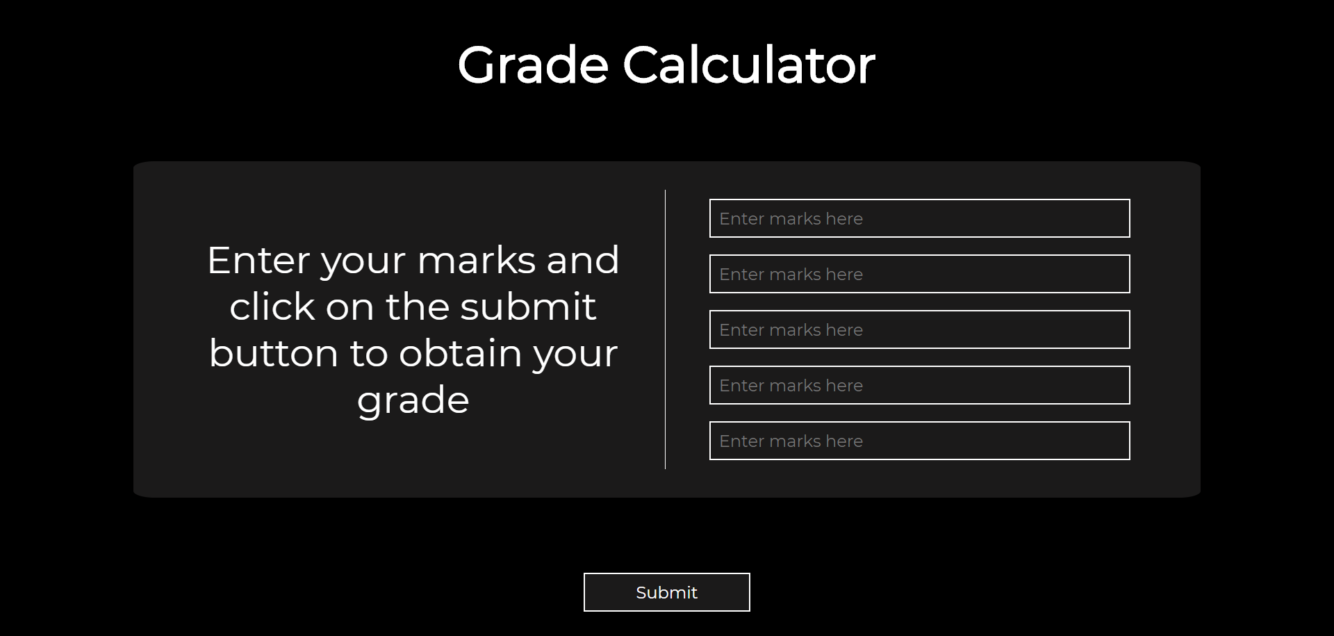 Grade Calculator