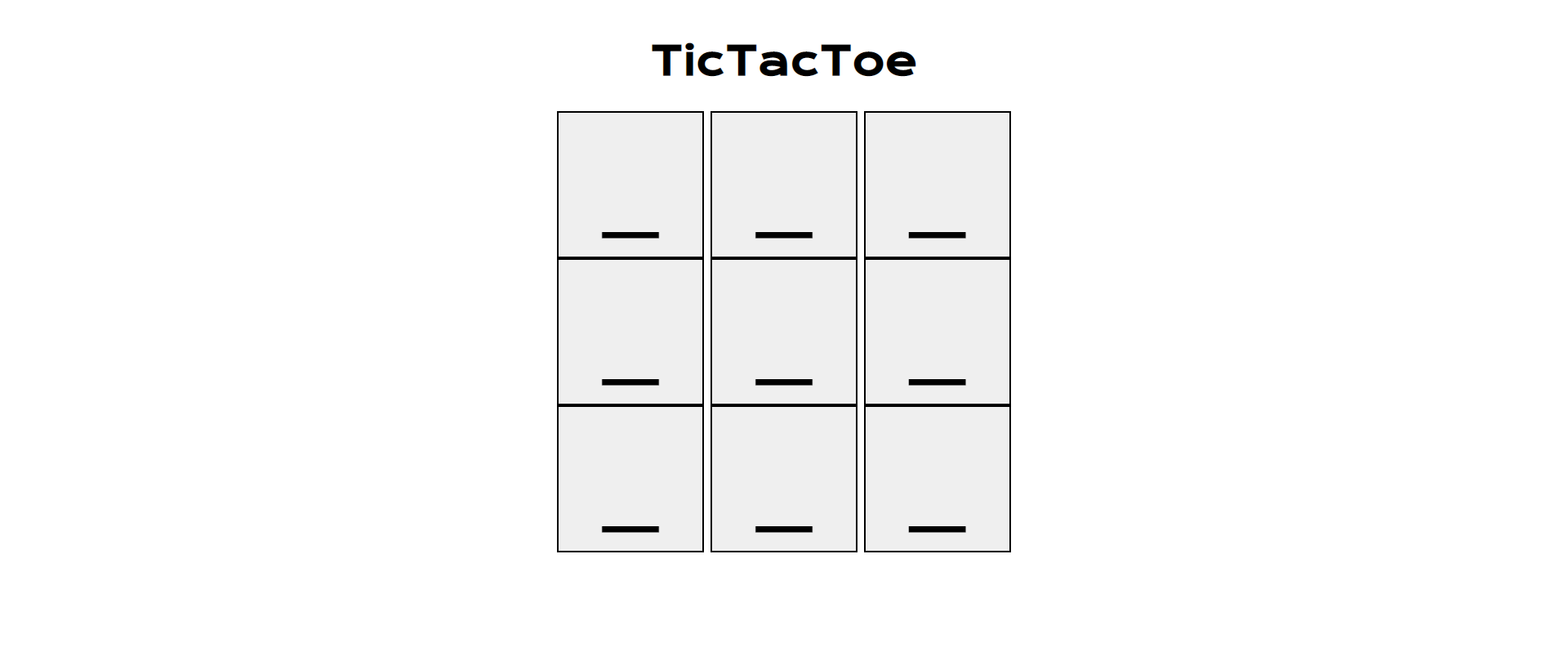  Tic Tac Toe