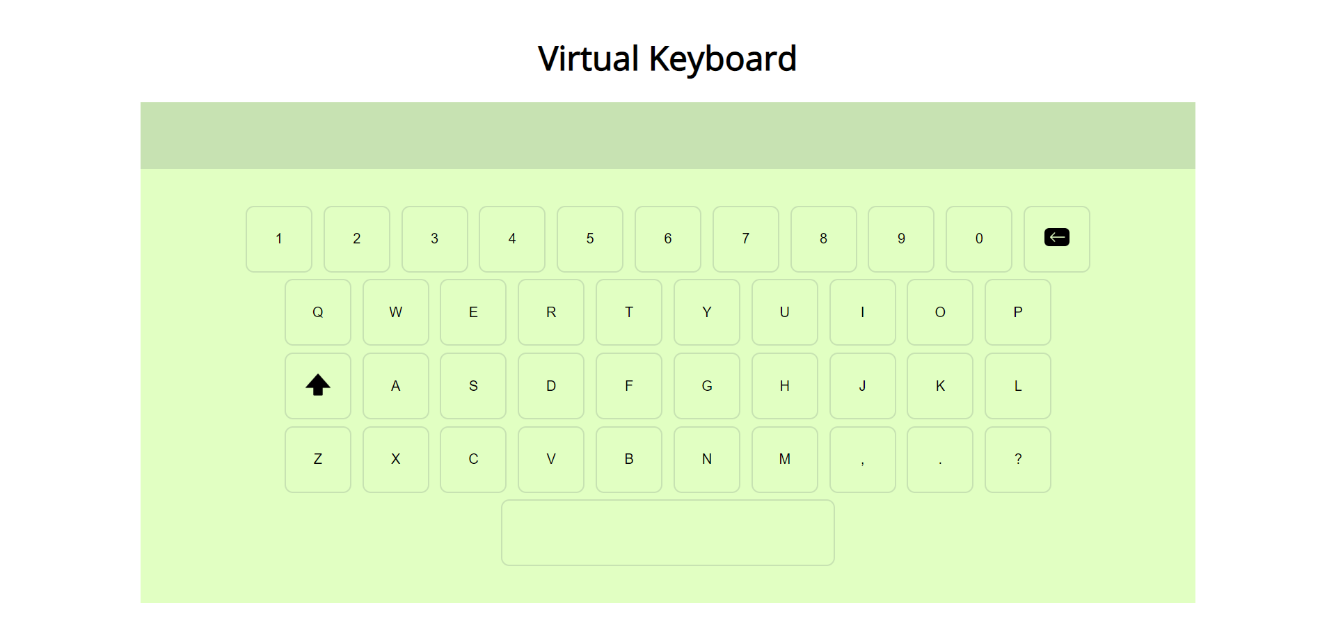 Virtual Keyboard